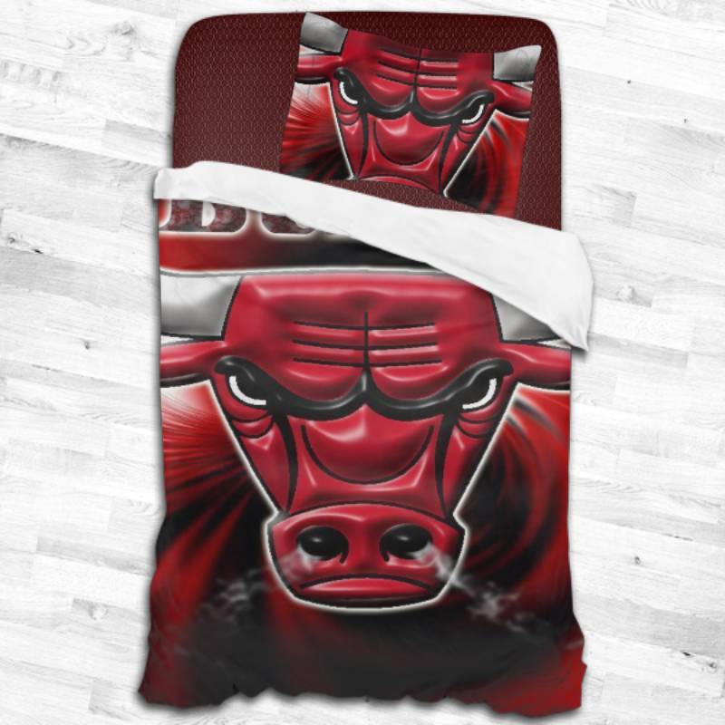 Chicago Bulls Logo Type 2389 Bedding Sets Sporty Bedroom Home Decor
