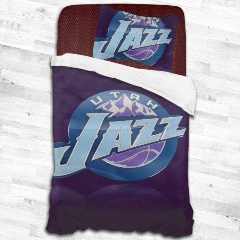 Nba Utah Jazz Logo Type 2414 Bedding Sets Sporty Bedroom Home Decor