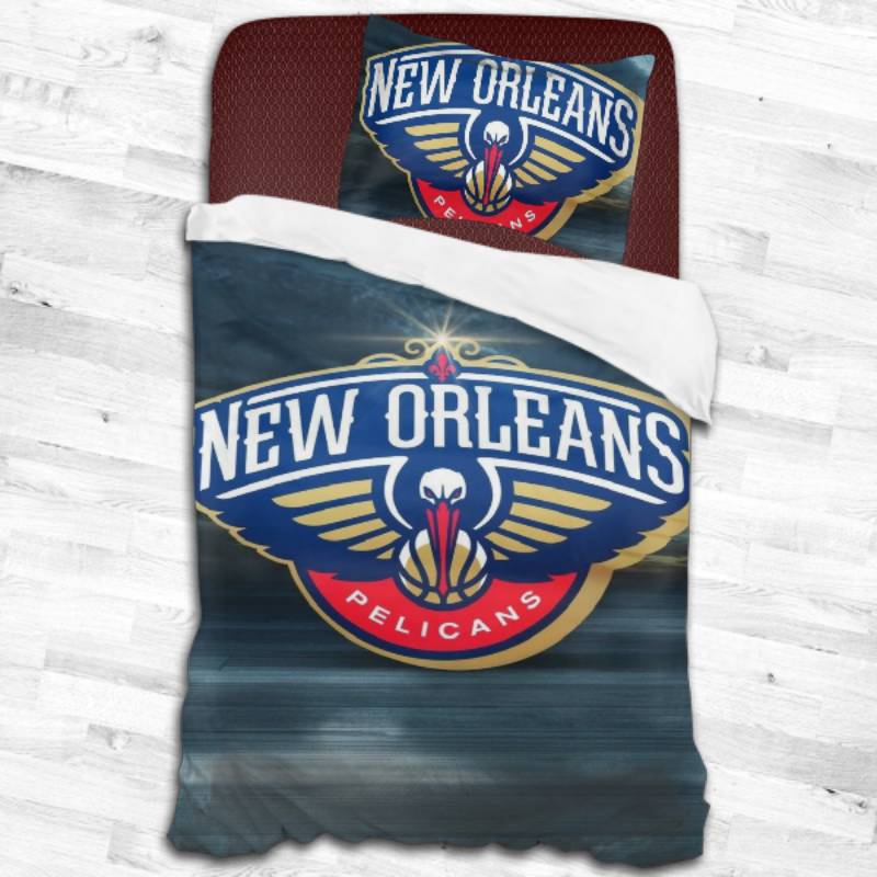 New Orleans Pelicans Logo Type 2420 Bedding Sets Sporty Bedroom Home Decor