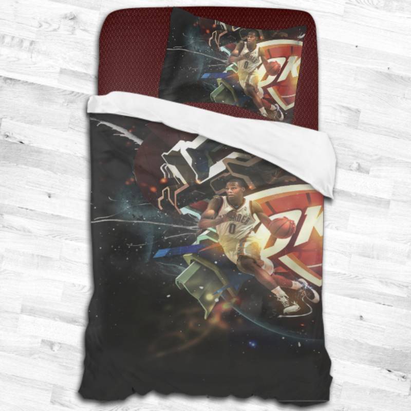 Nba Oklahoma City Thunder Logo Type 2463 Bedding Sets Sporty Bedroom Home Decor
