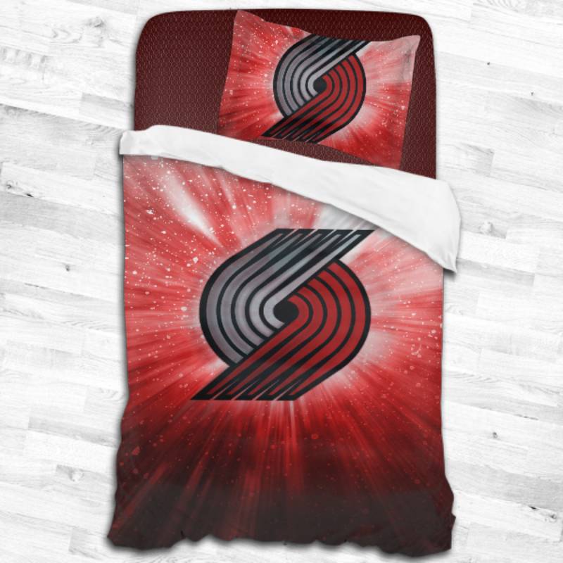 Nba Portland Trail Blazers Logo Type 2467 Bedding Sets Sporty Bedroom Home Decor