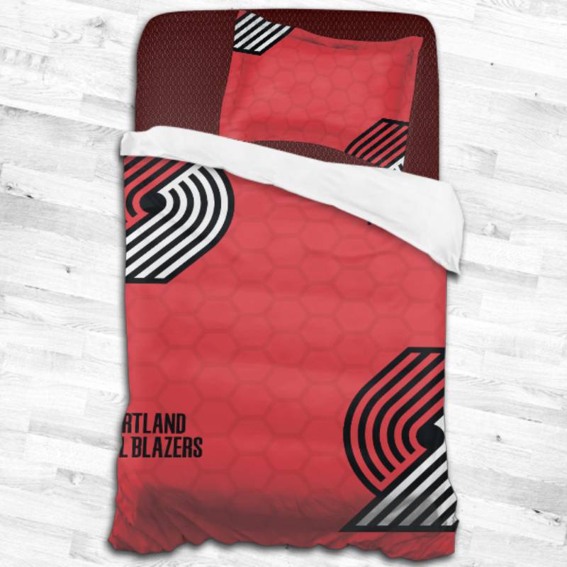 Nba Portland Trail Blazers Logo Type 2471 Bedding Sets Sporty Bedroom Home Decor