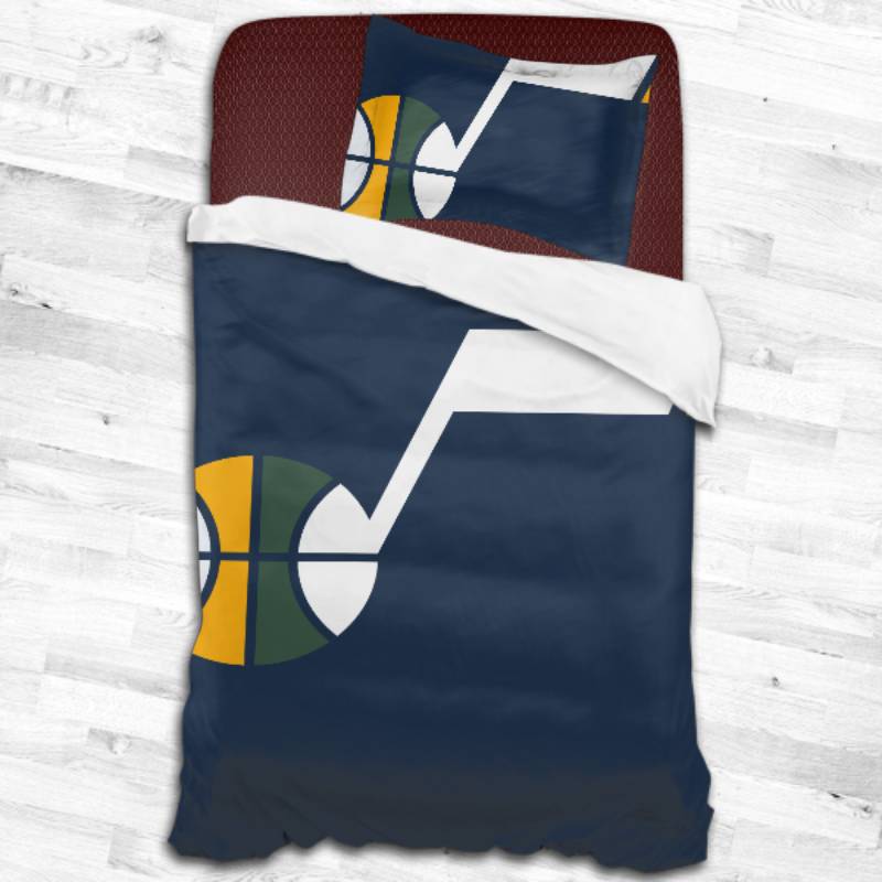 Nba Utah Jazz Logo Type 2475 Bedding Sets Sporty Bedroom Home Decor