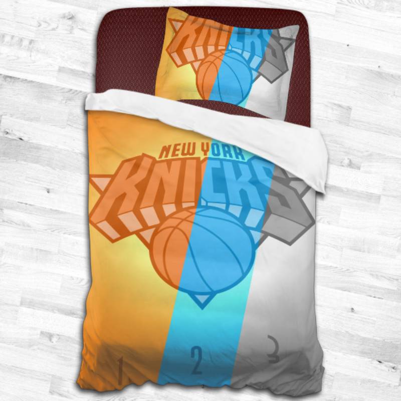 New York Knicks Logo Type 2476 Bedding Sets Sporty Bedroom Home Decor