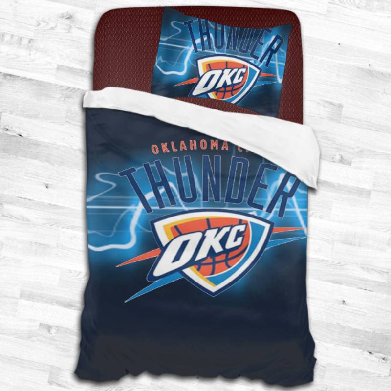 Oklahoma City Thunder Logo Type 2479 Bedding Sets Sporty Bedroom Home Decor