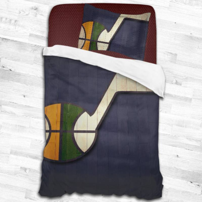 Utah Jazz Logo Type 2487 Bedding Sets Sporty Bedroom Home Decor