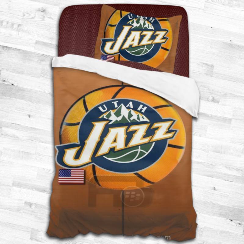 Utah Jazz Logo Type 2489 Bedding Sets Sporty Bedroom Home Decor