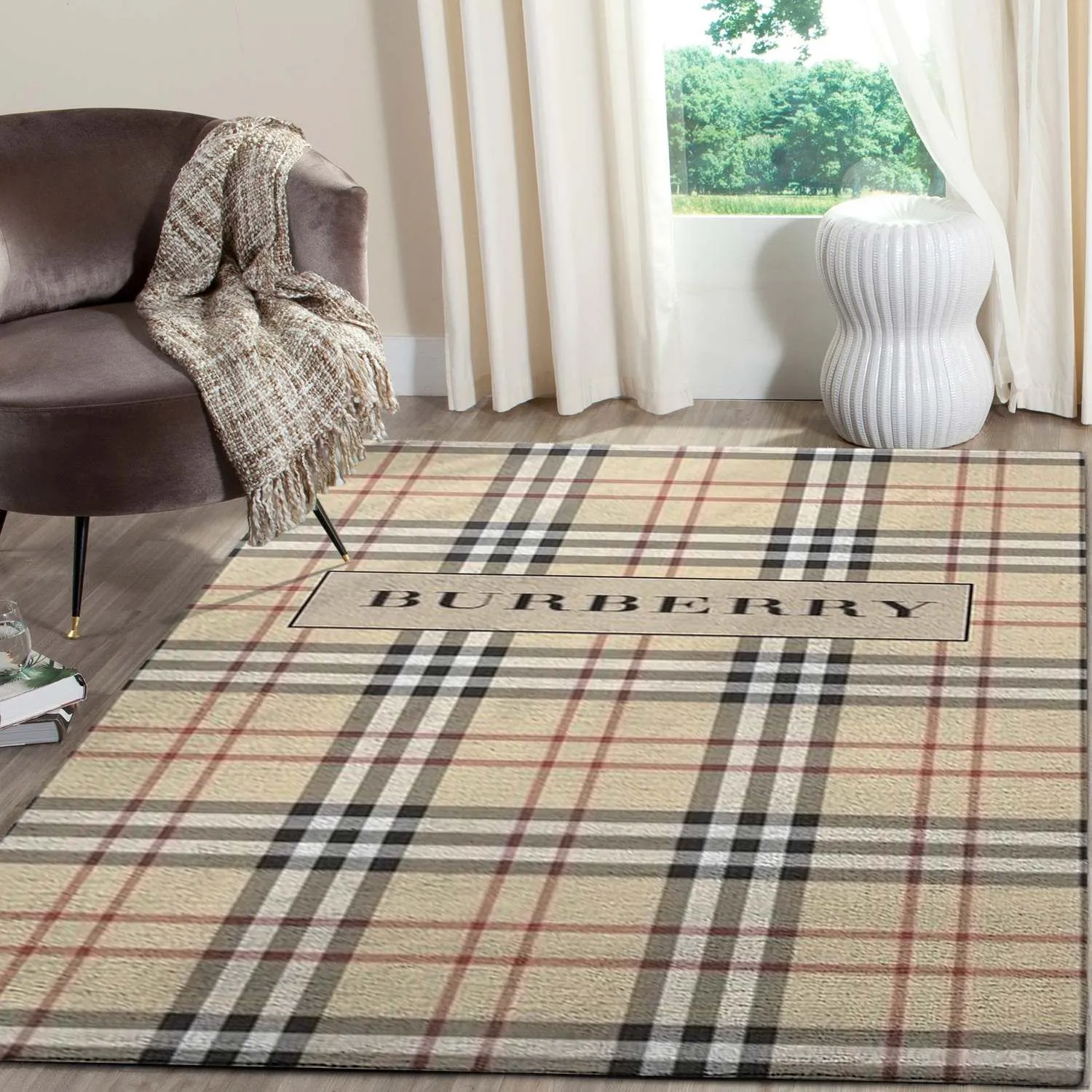 Burberry Luxury Fashion Brand Rug Door Mat Area Carpet Home Decor