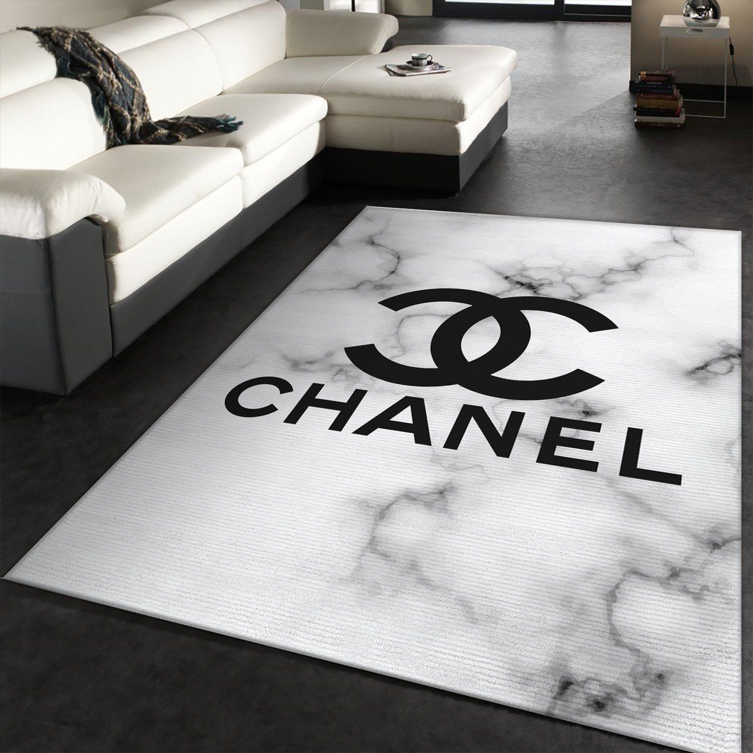 Chanel Area Luxury Fashion Brand Rug Area Carpet Door Mat Home Decor