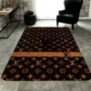 Louis Vuitton Brown Luxury Fashion Brand Rug Door Mat Area Carpet Home Decor