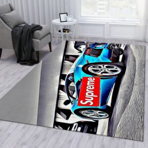 Supreme Lamborghini V Area Bed Luxury Fashion Brand Rug Home Decor Area Carpet Door Mat