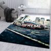 Supreme Lamborghini V Area Bed Luxury Fashion Brand Rug Door Mat Home Decor Area Carpet