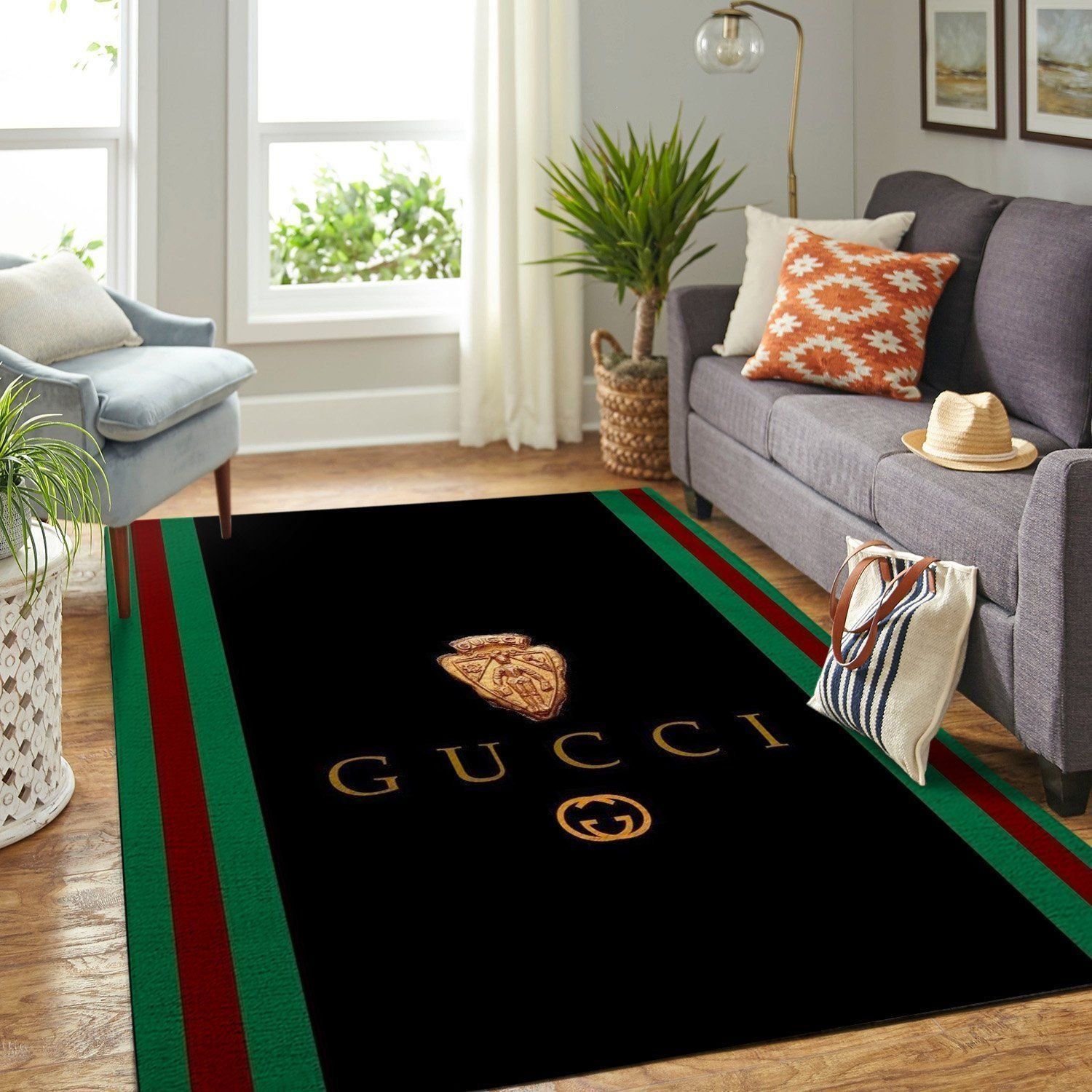 Gucci Area Luxury Fashion Brand Rug Home Decor Area Carpet Door Mat