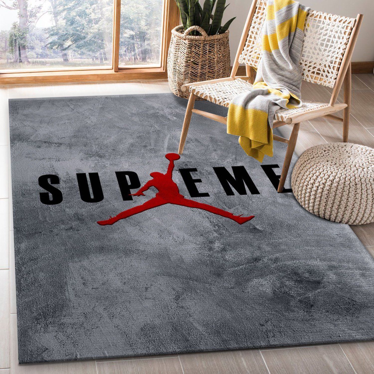 Jordan Supreme Bed Luxury Fashion Brand Rug Area Carpet Home Decor Door Mat