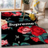 Gucci Ft Supreme Area For Christmas Bed Luxury Fashion Brand Rug Area Carpet Home Decor Door Mat