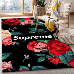 Gucci Ft Supreme Area For Christmas Bed Luxury Fashion Brand Rug Area Carpet Home Decor Door Mat