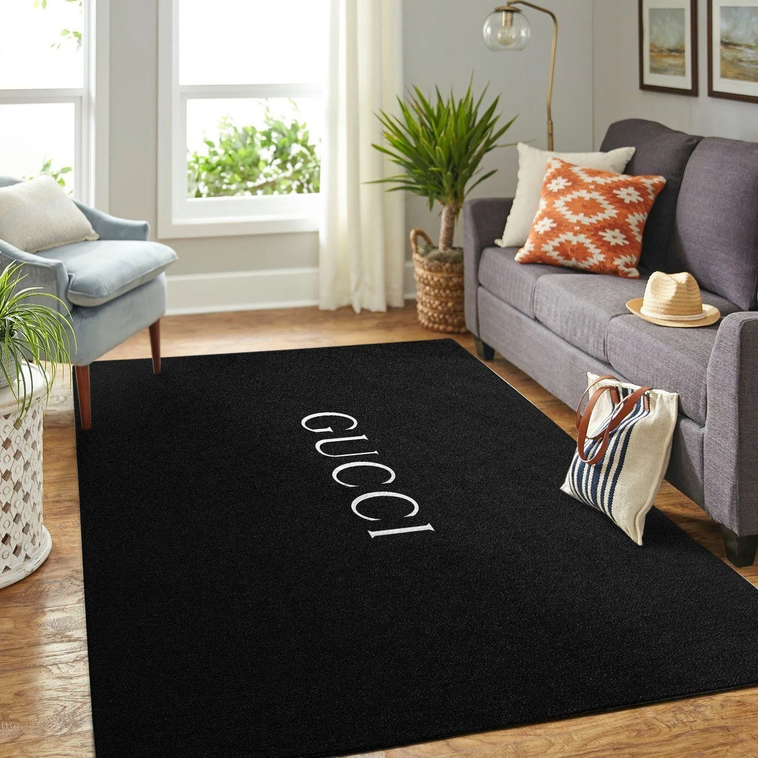 Gucci Dark Mat Luxury Fashion Brand Rug Home Decor Area Carpet Door Mat