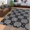 Gucci Grey Luxury Fashion Brand Rug Area Carpet Door Mat Home Decor