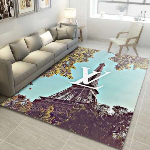 Louis Vuitton Paris Art Bed Luxury Fashion Brand Rug Area Carpet Door Mat Home Decor