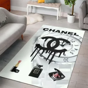 Chanelclock Luxury Fashion Brand Rug Area Carpet Home Decor Door Mat