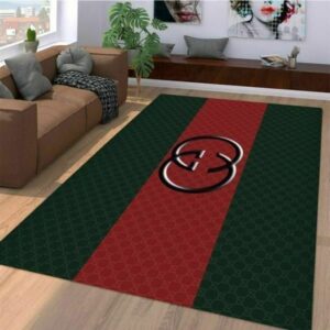 Gucci Red Green Luxury Fashion Brand Rug Door Mat Area Carpet Home Decor