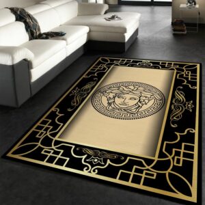 Versace Gold Area Fn The Luxury Fashion Brand Rug Door Mat Area Carpet Home Decor