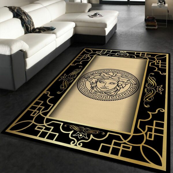Versace Gold Area Fn The Luxury Fashion Brand Rug Door Mat Area Carpet Home Decor