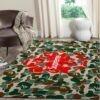 Louis Vuitton And Supreme Glitch Area Christmas The Luxury Fashion Brand Rug Door Mat Home Decor Area Carpet