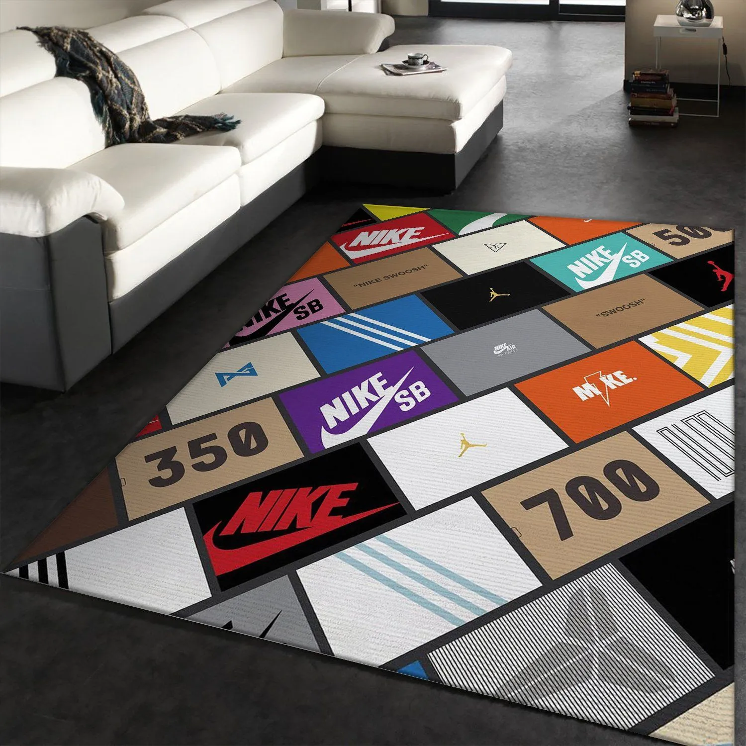 Sneaker Box Luxury Fashion Brand Rug Door Mat Area Carpet Home Decor