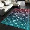 Louis Vuitton And Supreme Glitch Area Fn Christmas The Luxury Fashion Brand Rug Door Mat Home Decor Area Carpet