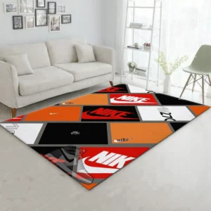 Nike Sneaker Box Luxury Fashion Brand Rug Area Carpet Home Decor Door Mat