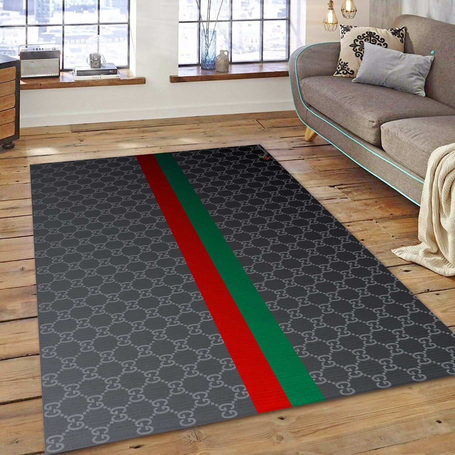 Gucci Ver And Bed Luxury Fashion Brand Rug Door Mat Home Decor Area Carpet