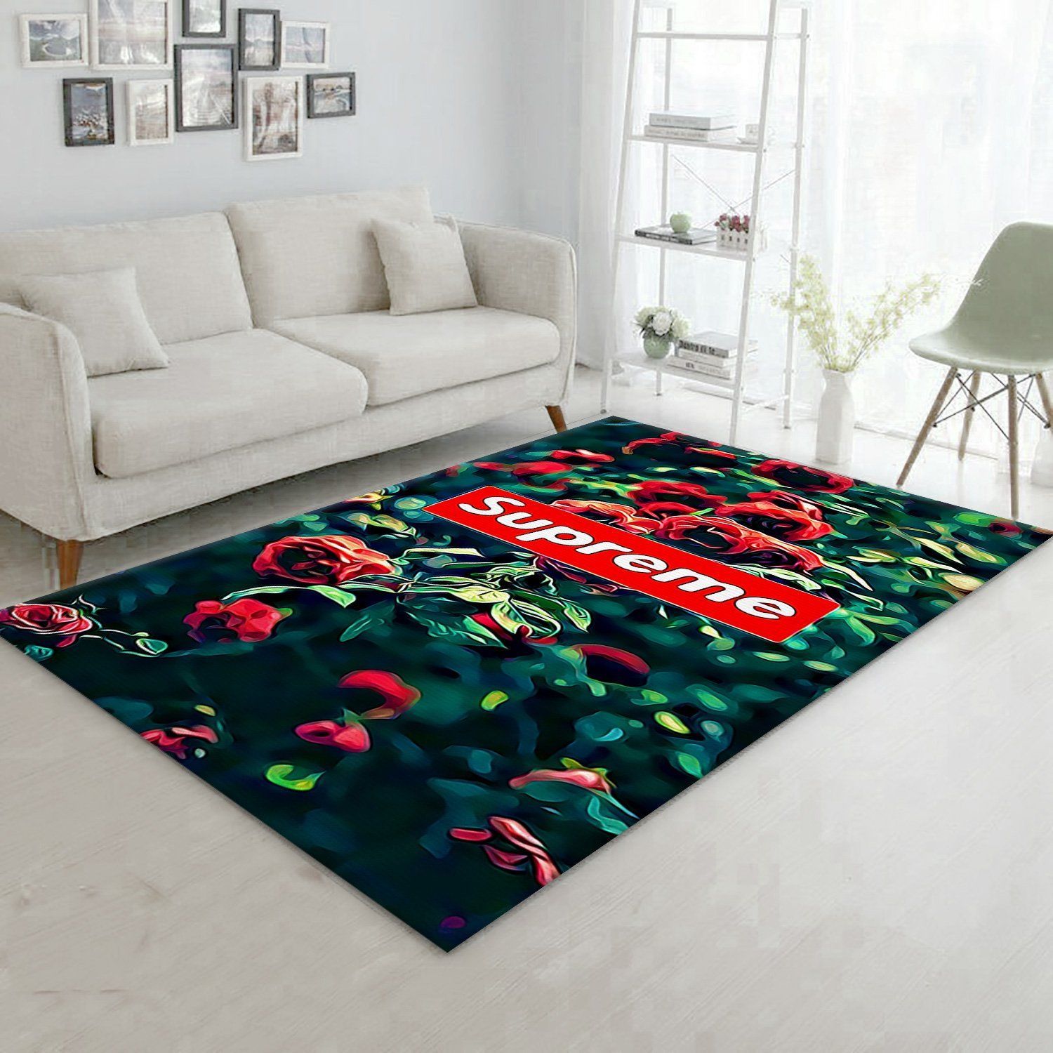 Supreme Rose V Area For Bed Luxury Fashion Brand Rug Home Decor Door Mat Area Carpet