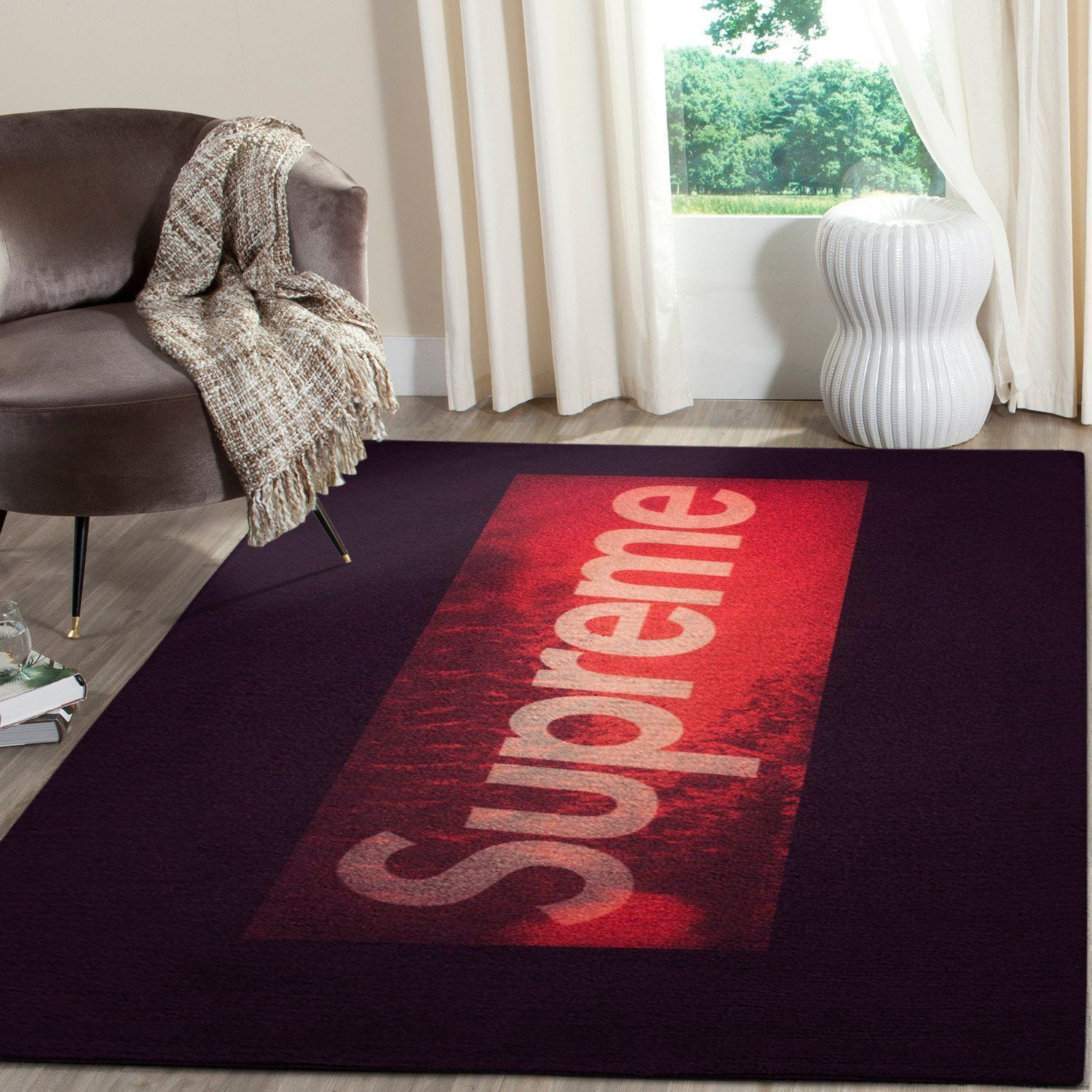 Supreme Area Red Luxury Fashion Brand Rug Home Decor Door Mat Area Carpet