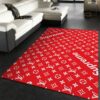 Lv And Supreme Area Luxury Fashion Brand Rug Door Mat Area Carpet Home Decor