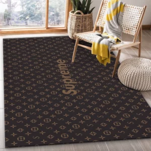 Supereme X Louis Vuitton Luxury Fashion Brand Rug Home Decor Area Carpet Door Mat