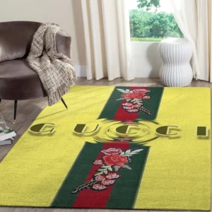 Gucci Yellow Mat Luxury Fashion Brand Rug Home Decor Area Carpet Door Mat