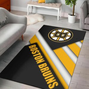 Boston Bruinss Nhl Hockey Team Logo Type 7168 Rug Living Room Home Decor Area Carpet