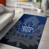 Toronto Maple Leafss Nhl Hockey Team Logo Type 7178 Rug Area Carpet Living Room Home Decor
