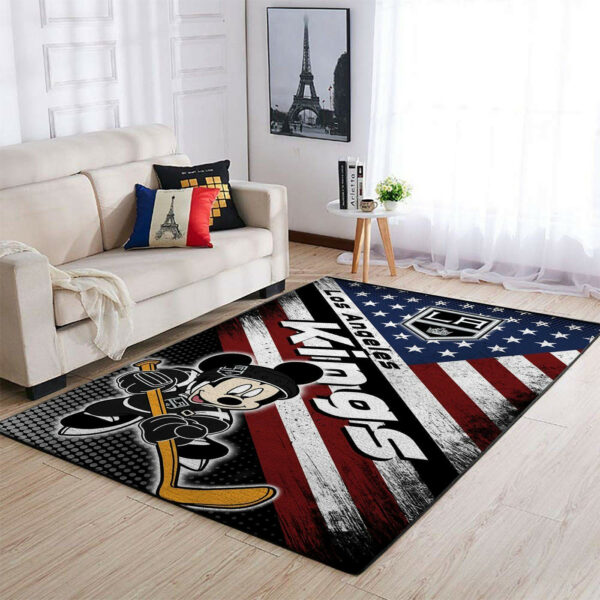 Los Angeles Kings Nhls American Flag Mickey Type 7191 Rug Living Room Home Decor Area Carpet