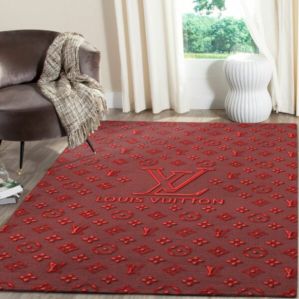 Louis Vuitton Area Luxury Fashion Brand Rug Area Carpet Door Mat Home Decor