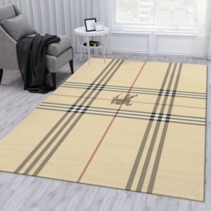 Burberry Ver Luxury Fashion Brand Rug Area Carpet Home Decor Door Mat