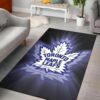 Toronto Maple Leafss Nhl Hockey Team Logo Type 7209 Rug Living Room Area Carpet Home Decor