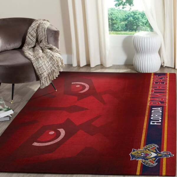 Florida Panthers Logo Nhl Fn Hockeys Custom Type 7214 Rug Living Room Home Decor Area Carpet