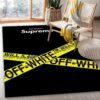 Supreme X Offwhite Christmas Luxury Fashion Brand Rug Door Mat Home Decor Area Carpet