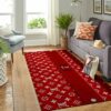 Louis Vuitton Supreme Area Red Luxury Fashion Brand Rug Home Decor Door Mat Area Carpet