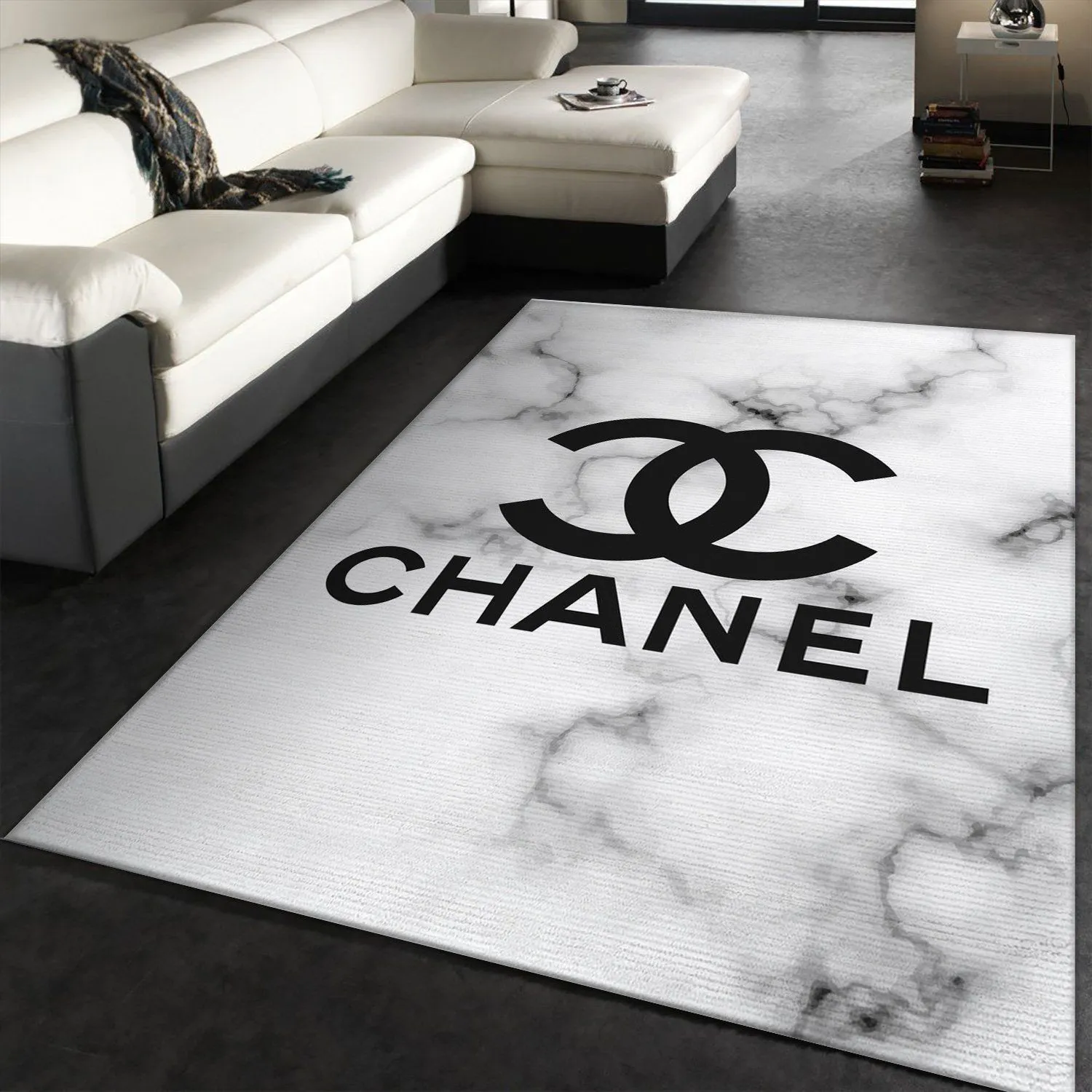 Chanel Luxury Fashion Brand Rug Area Carpet Door Mat Home Decor