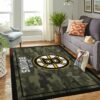 Boston Bruins Nhl Team Logo Camo Type 7703 Rug Living Room Home Decor Area Carpet