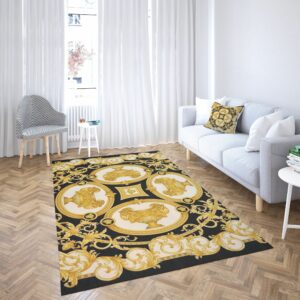 Versace Area Luxury Fashion Brand Rug Area Carpet Door Mat Home Decor