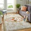 Anaheim Ducks Nhl Team Logo Skull Flower Type 7745 Rug Home Decor Area Carpet Living Room